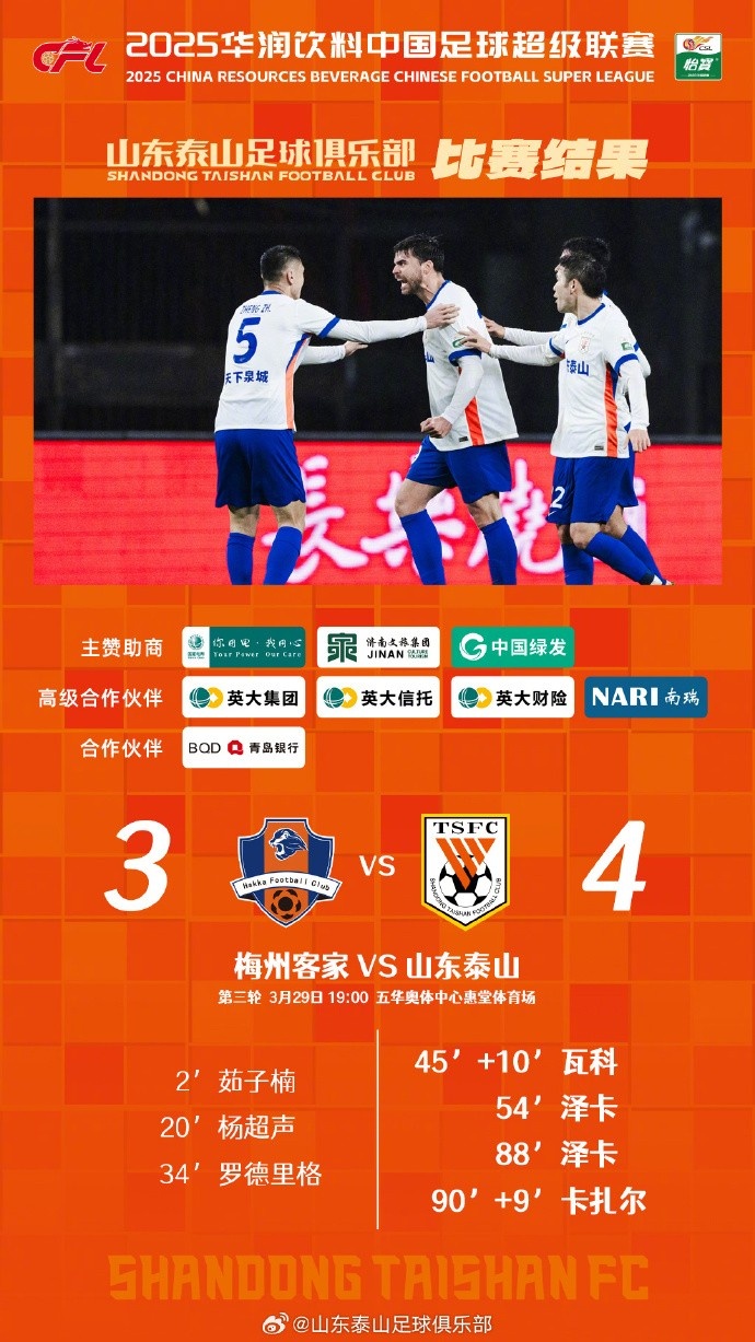 從0-3到4-3，這是一場彰顯堅(jiān)韌不拔泰山足球精神的戰(zhàn)斗！