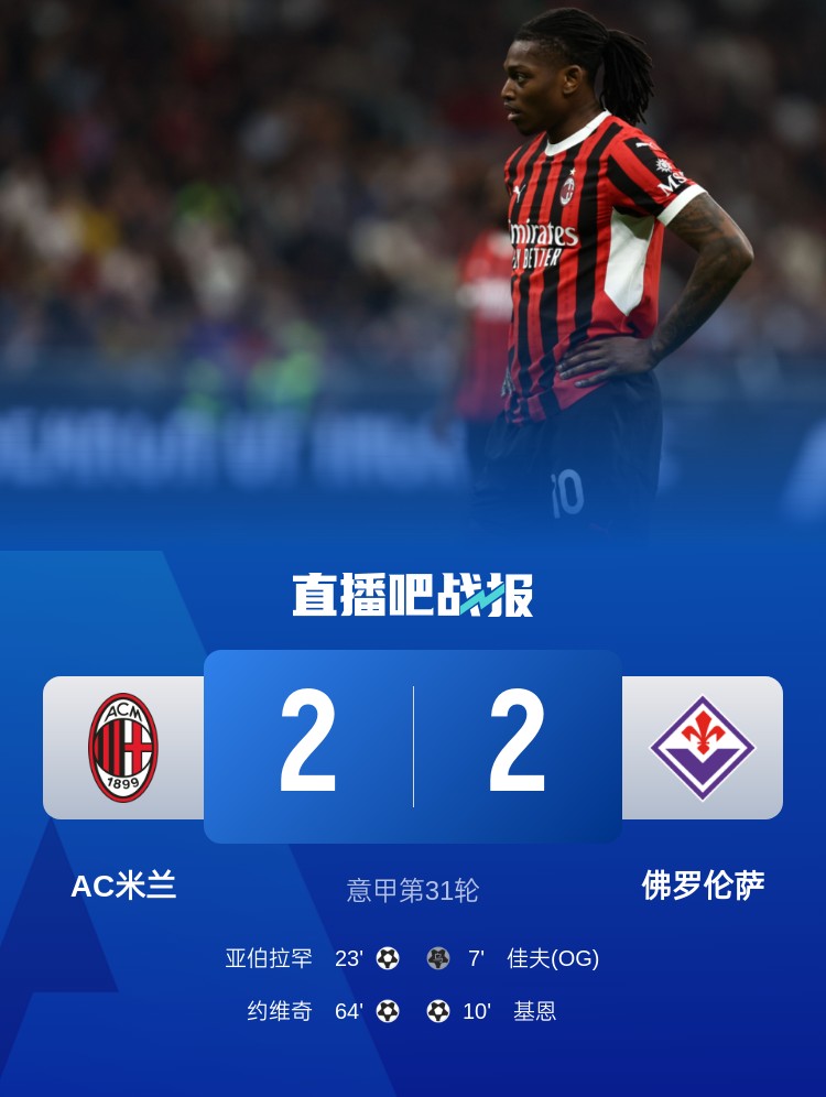 孔塞桑上任后米蘭有13場比賽先丟球落后，最終戰(zhàn)績?yōu)?勝1平6負(fù)